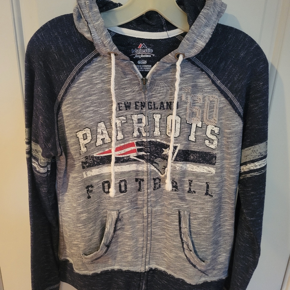 Majestic Ladies Patriots Zip Hoodie
